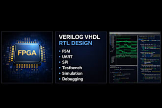 design and debug verilog or vhdl rtl with testbench