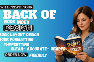 create professional book indexing, book formatting, nonfiction book index
