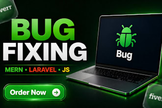 fix react js, laravel, mern stack bugs and javascript errors fast