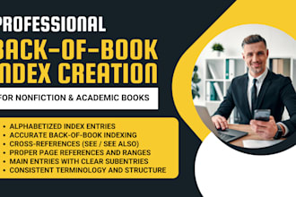 create an accurate back of book index for your nonfiction and academic books