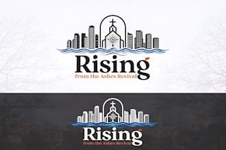 make church religious christian ministry and faith based logo design