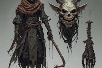 horror and fantasy horror character, or horror character