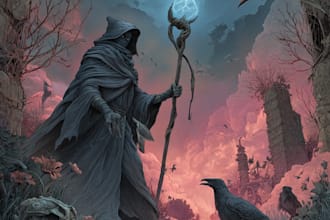 draw horror or fantasy monster or creature for you