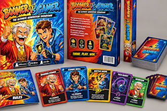 draw  box art illustration for games and products