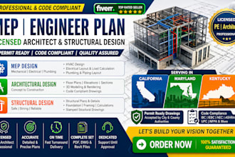mep engineer plan license architect structural design in california maryland ky
