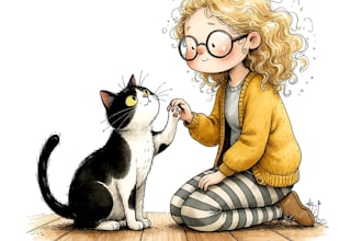 watercolor children book illustration