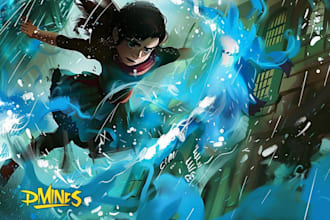 draw game or website illustration splash art artwork