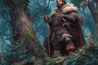 design unique fantasy characters and concept art