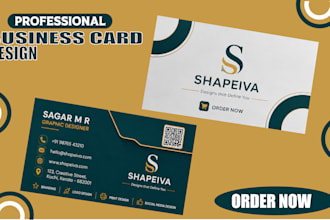 do professional and unique business card design