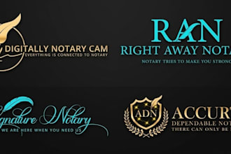 design notary, cursive, handwritten signature logo for your business