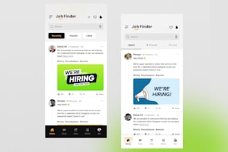 develop job app, freelancer app, marketplace app, ecommerce app, job offers app