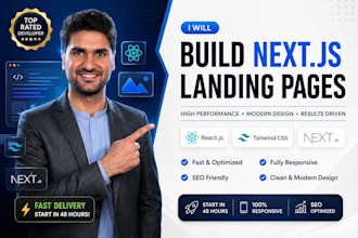create SEO optimized react landing pages for maximum speed