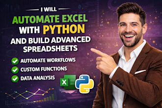 automate excel with python and build advanced spreadsheets