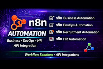 build n8n automation workflows for business devops HR and API integration