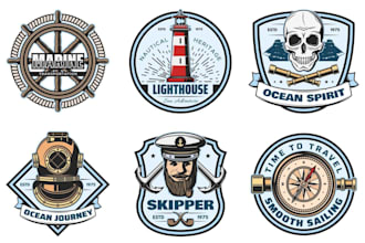 do professional marine, boat, shipping brand logo and yacht brands for you