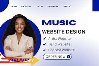 music website artist website dj website band website podcast website