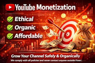 help you ethically monetize your yt channel, all organic