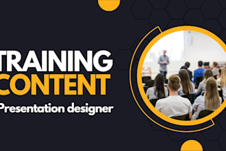 design training content and presentations for workshops