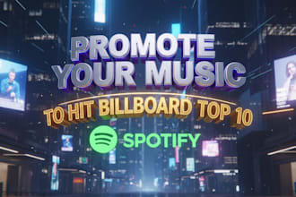 promote your music to hit billboard top 10 on spotify