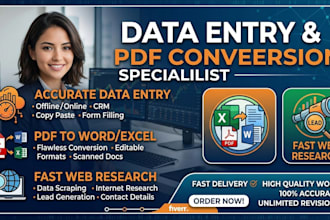do word data entry and form filling