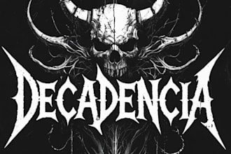 design a heavy metal logo for your band or merchandise