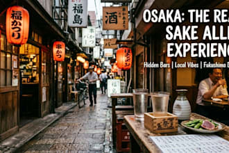 design a custom osaka bar hopping and food itinerary