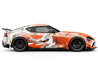 create professional car wrap , vehicle wrap