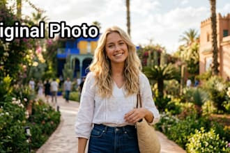 create before and after photorealistic ai images for you