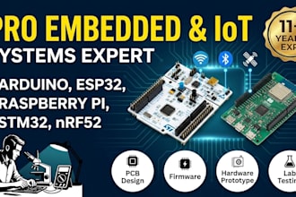 develop embedded systems iot firmware for esp32 nrf52 stm32