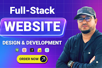 do website development, build website with react js as full stack web developer