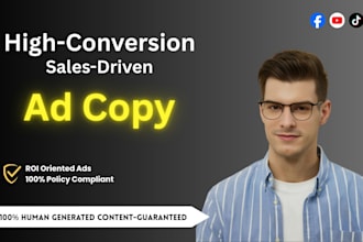 write high converting facebook ads google ads copy and sales copy that converts