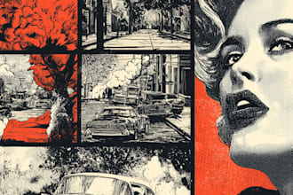 illustrate original comic story scene