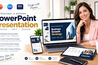 design powerpoint presentation redesign powerpoint slides edit canva pitch desk
