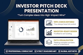 design powerpoint presentation redesign powerpoint slides, edit canva pitch desk
