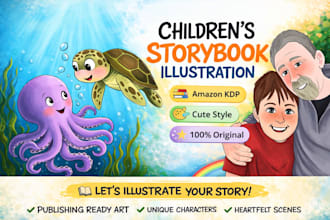 amazon KDP story book illustration