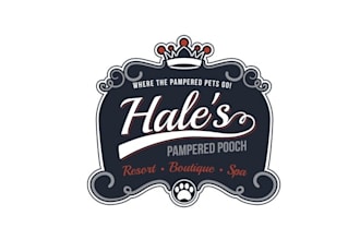 make high resolution vintage logo for hales pampered pooch