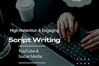 write engaging youtube and social media scripts for your audience