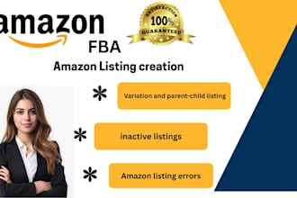 do listing error and amazon product listing