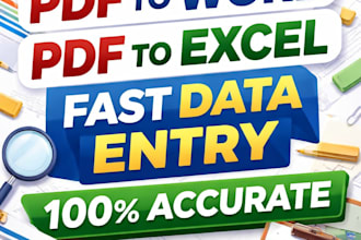 convert PDF to word or excel typing
