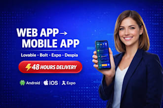 deploy lovable or bolt web app to ios android with testflight and app store