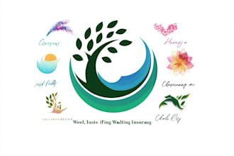 design counseling, coaching, wellness, and holistic logo