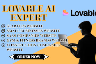 build a lovable website, saas, gym website, construction website and fix bugs