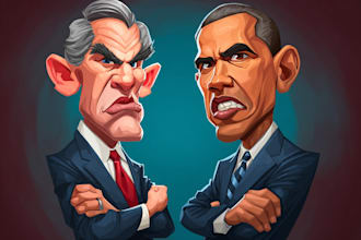 create digital political cartoon for political cartoon