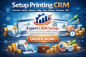 setup printing CRM tharstern inksoft shopvox infigo pace printavo presswise eps
