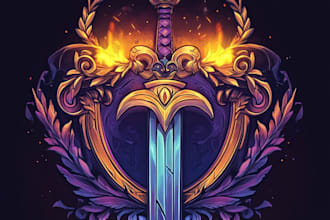 do a fantasy game logo
