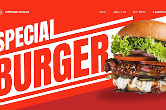 design eye catching food and burger flyer, food poster