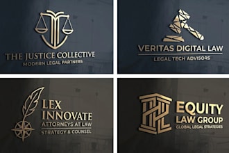 do make modern attorney, legal and law firm logo design