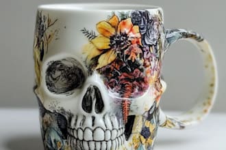 create wonderful coffee mug, tumbler, drinkware designs