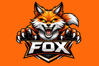 design modern style for fox mascot logo design service