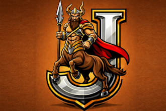 create j centaur mascot logo design service